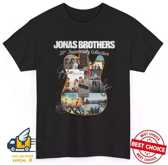 Discover NEW! Jonas Brothers 20th Anniversary T-Shirt, Jonas Brothers Tour 2025