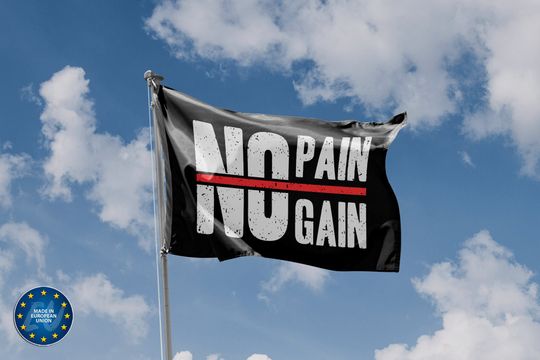 Discover No Pain No Gain Flag | Unique Design Print | Hiqh Quality Materials