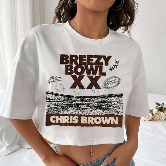 Discover Chris Brown Breezy Bowl XX Tour Crop Tops