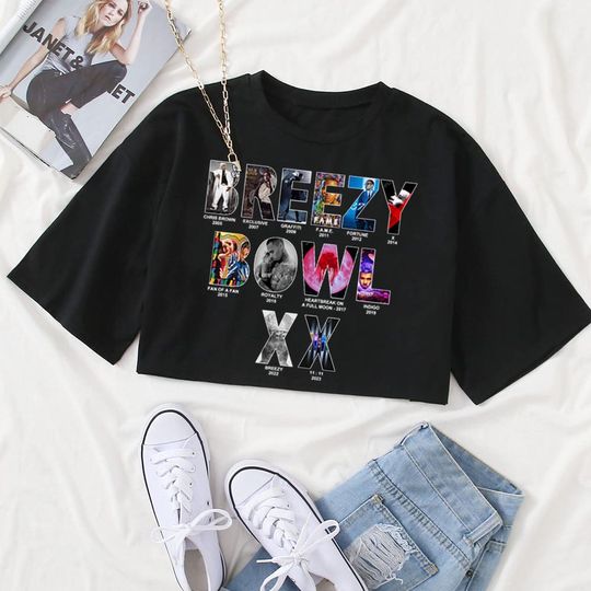 Discover Chris Brown Breezy Bowl XX Tour Crop Tops