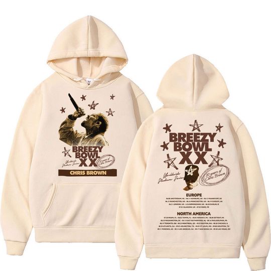 Discover Hip Hop Chris Brown Breezy Bowl XX Tour Hoodies