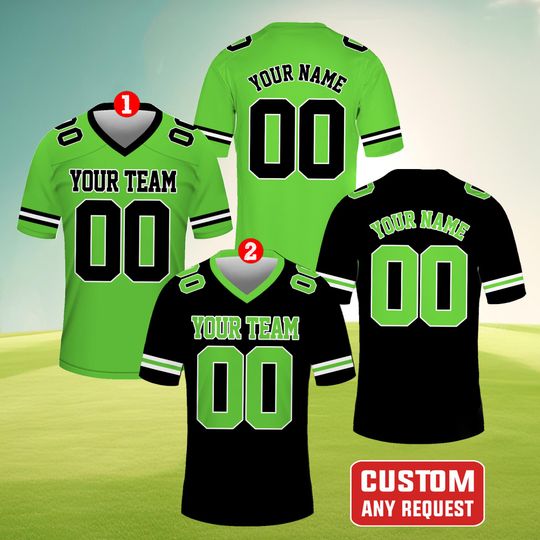 Discover Custom Team Name & Number Football Jersey, Personalized Football Team