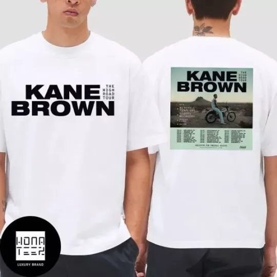 Discover Kane Brown The High Road Tour 2025 2 Sides T-Shirt, Fan Gifts, Country Music