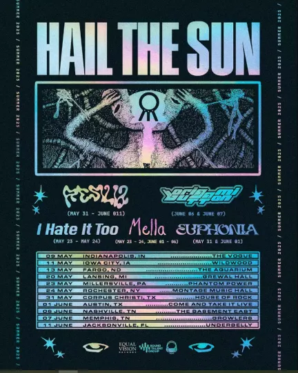 Discover Poster Hail The Sun Summer Tour 2025 Poster, gift for fans