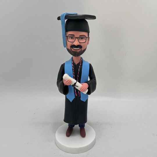 Discover Customized Graduation Bobbleheads Figurine, Custom Master Figurines Bobbleheads