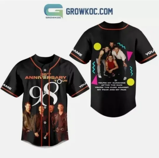Discover 98 Degrees 25th Anniversary Tour Personalized Baseball Jersey