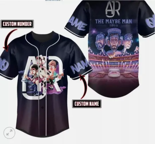 Discover AJR The Maybe Man Tour 2024 Personalized baseball jersey