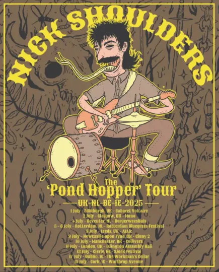 Discover Poster Nick Shoulders The Pond Hopping Tour 2025 Poster, gift for fans