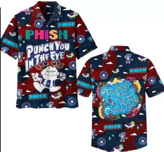Discover Phish Punch You In The Eye Tour 2024 Hawaiian Shirt