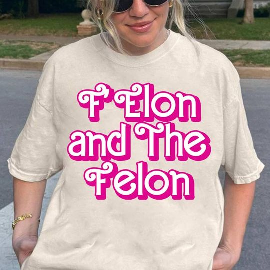Discover F'elon and the Felon Democrat Shirt, Anti Trump T-shirt, F*ck Trump Tees