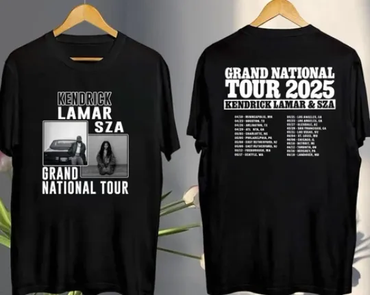 Discover Kendrick Lamar SZA 2025 Grand National Tour shirt