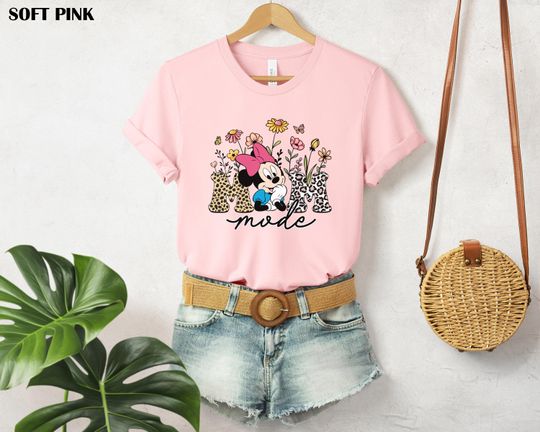 Discover Disneyyy Floral Mom Mode Shirt, Mother's Day Shirt, Disneyyy Mama Shirt