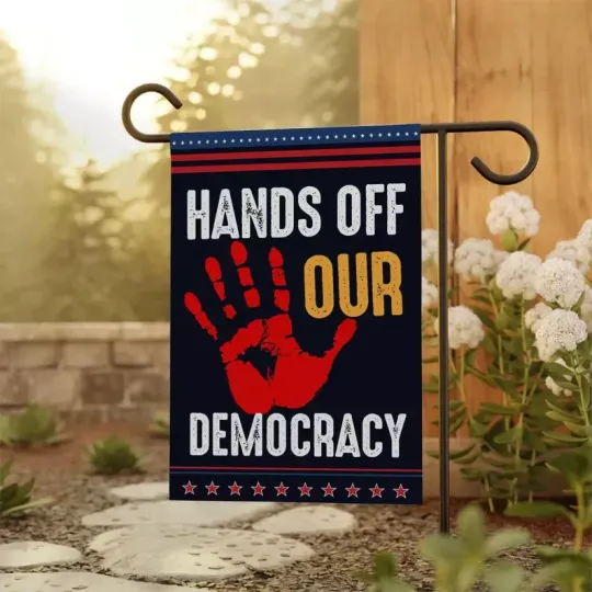 Discover Hands Off Protest Anti Trump Flag, Anti Oligarchy Resist Flag