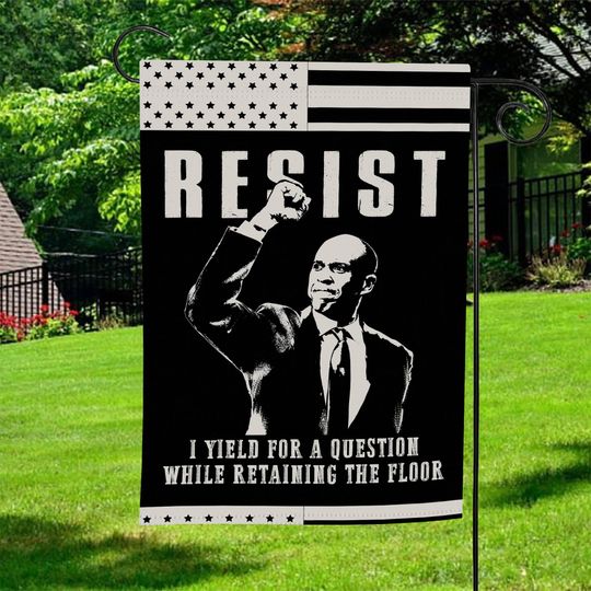 Discover I Yield for a Question while Retaining the Floor Garden Flag, Senator Cory Booker Flag