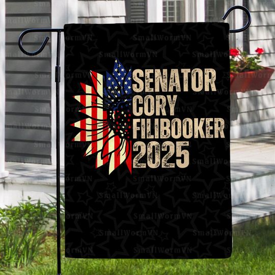Discover Retro Cory Filibooker Senator Cory Booker Flag, Anti-Maga Activist Flag