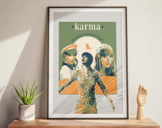 Discover Karma - Taylorr Swifts Song Poster
