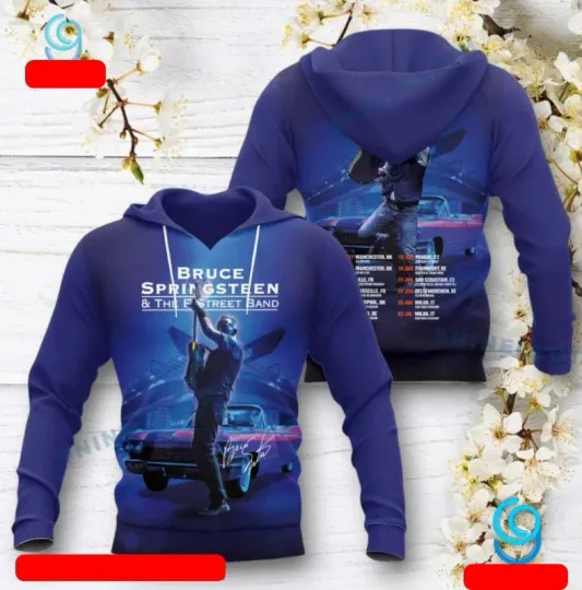 Discover Bruce Springsteen And The E Street Band 2025 Tour  3D Hoodie
