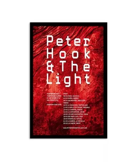 Discover Poster Peter Hook &The Light European Spain Poster