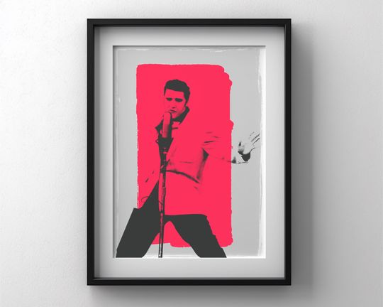Discover Elvis Presley King Of Rock n Roll Iconic Pop Art Print For Music Enthusiasts