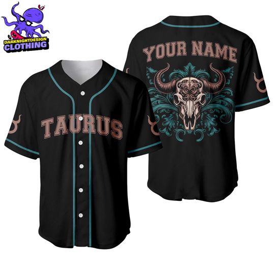 Discover Custom Taurus Zodiac Baseball Jersey, Aurus Zodiac Baseball Jersey, April Birthday