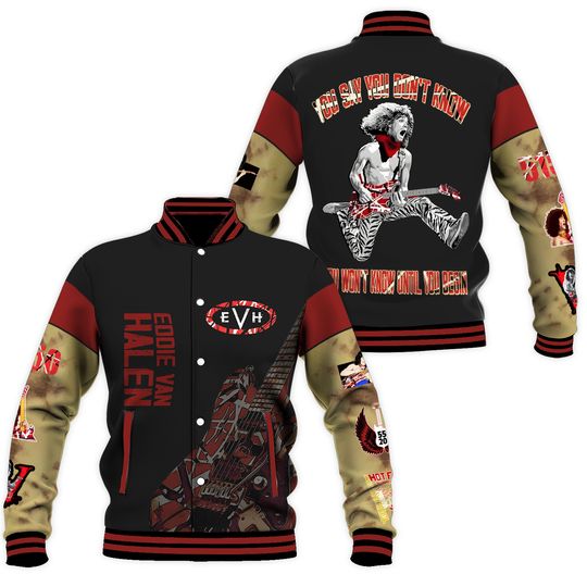 Discover Eddie van You Dont Know  AOP Baseball Jacket All Over Print Shirt