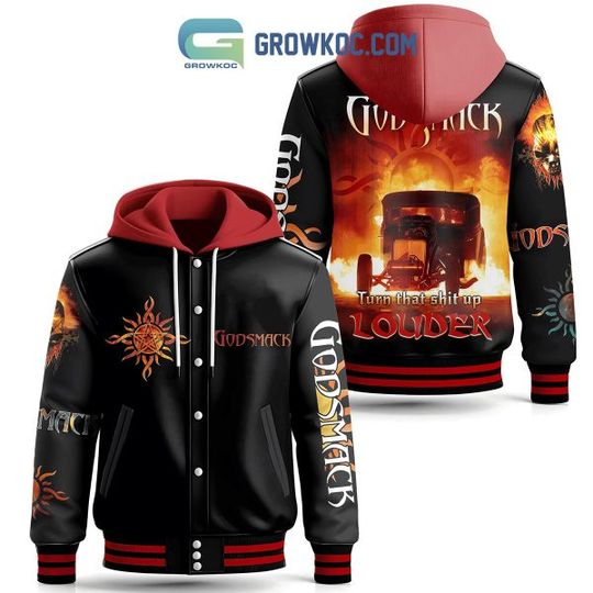 Discover Godsmack Turn That Shit Up Louder Hooded Varsity Jackets