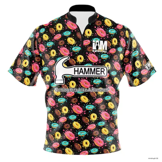 Discover Hot! Hammer Colorful Donut Bowling Jersey