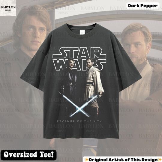 Discover Starr Warss Revenge of the Sith T-Shirt - Anakin & Obi-Wan