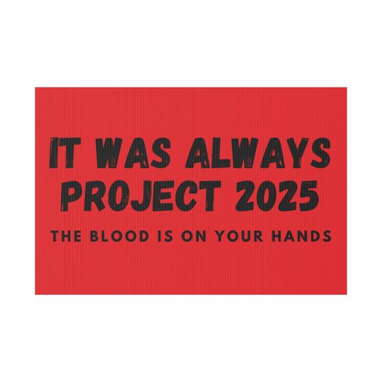 Discover Political Yard Sign, Anti-Trump Protest Sign, Anti Project 2025 Statement Banner, Protest Signage, Resistance Placard, Activist Banner