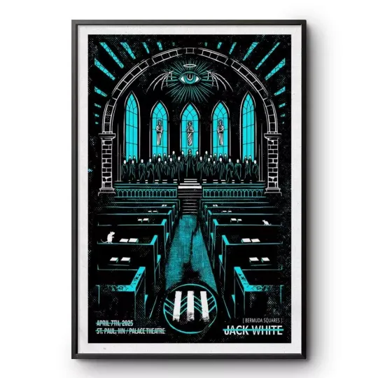Discover JackWhite Palace Theatre, St. Paul, MN Apr 7 2025 Concert Poster