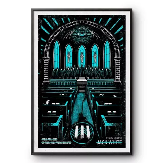 Discover New!!! JackWhite Palace Theatre, St. Paul, MN Apr 7 2025 Concert Poster