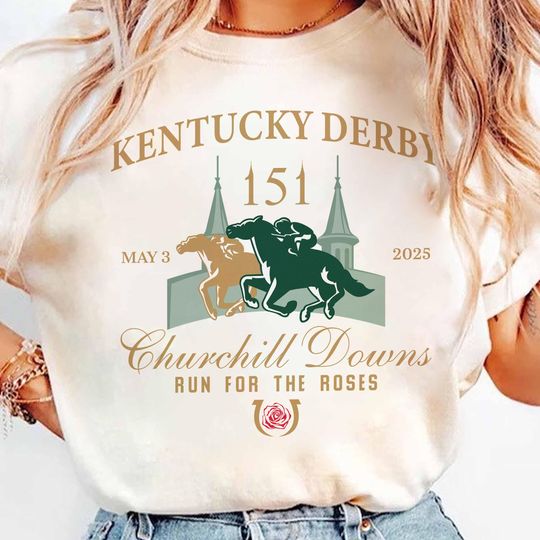 Discover Kentucky Derby Churchill Downs 2025 Shirt, Derby Tee, 151th Kentucky Horse Racing Gift