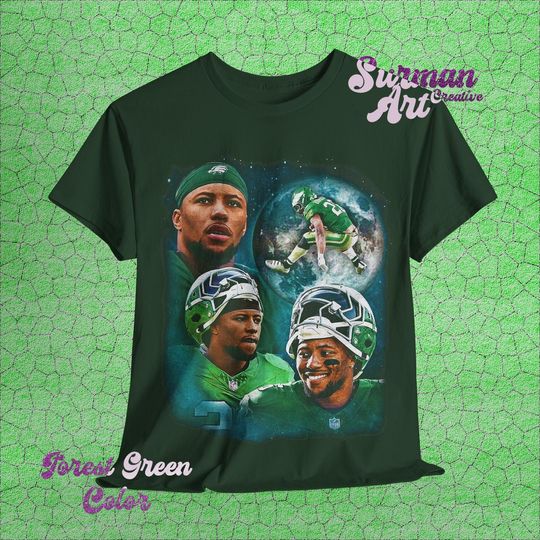 Discover Saquon Barkley Moon T-Shirt, American Football Player Shirt