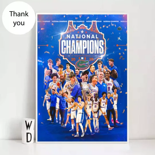 Discover Florida Gators Men’s Basketball 2025 National Champions NCAA March Madness Home