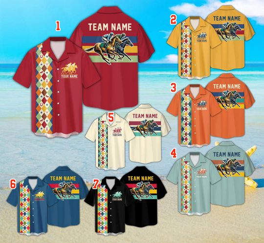 Discover Personalized Name Horse Racing Hawaiian Shirt, Talk Derby To Me Button Up Shirt