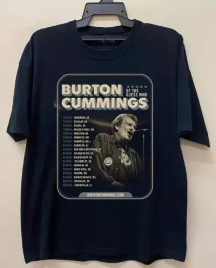 Discover Burton Cummings And His Band On Tour 2025 T Shirt