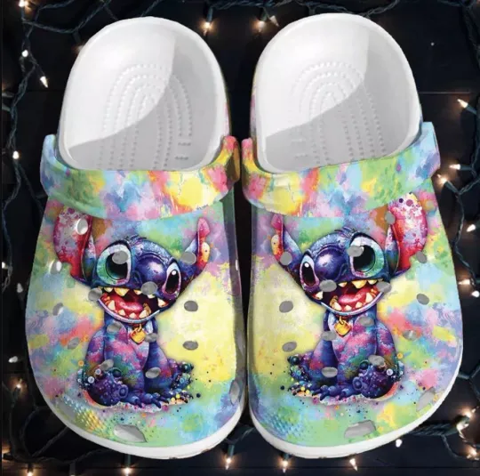 Discover Lilo and Stitchh Watercolor Shoes, Stitchh Shoes,Stitchh Sandals, Stitchh Summer Sho