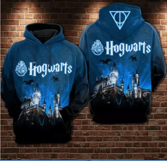 Discover Hogwarts School Harry Potter 3D Hoodie All Over Printed