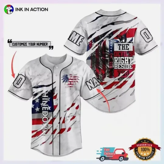 Discover shine down Band Tour 2025 Rock Baseball Jersey shine down Baseball Jersey