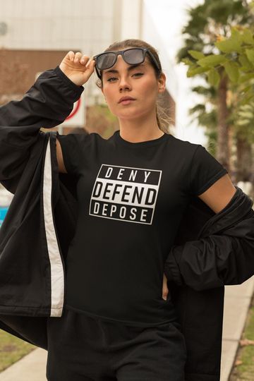 Discover Deny Defend Depose Unisex  Tee - Alternative Graphic Tee, Cool Tee, Trendy