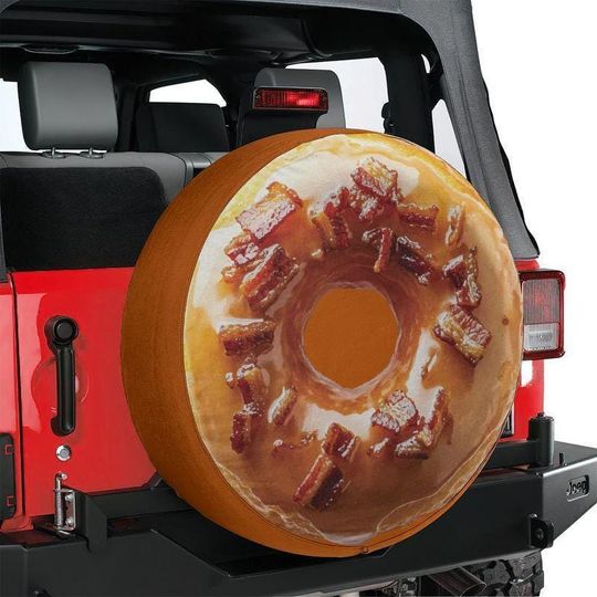 Discover Spare Tire Glazed Maple Bacon Donut Cover