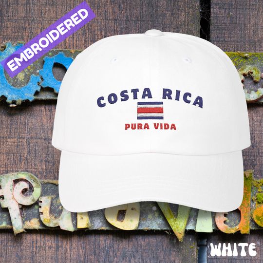 Discover Costa Rica Dad Hat, Pura Vida Classic Cap, Summer Beach Accessory