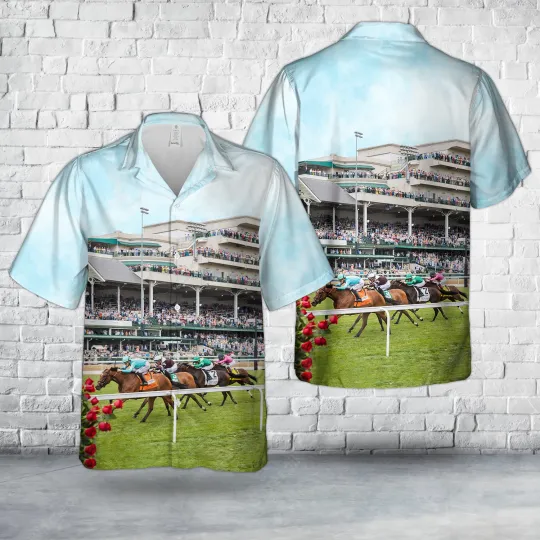 Discover Kentucky Derby Horse Racing Hawaiian Shirt