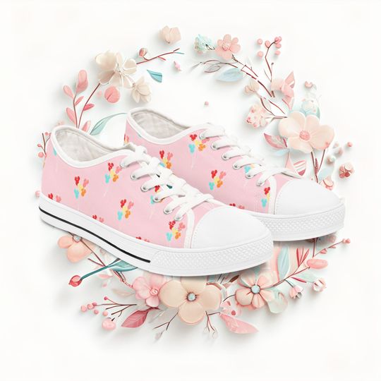 Discover Disneyyy park balloons Women's Sneakers, Disneyyy Vacation Sneakers