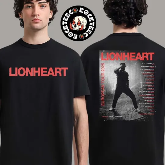 Discover Lionheart European Tour 2025 T-Shirt