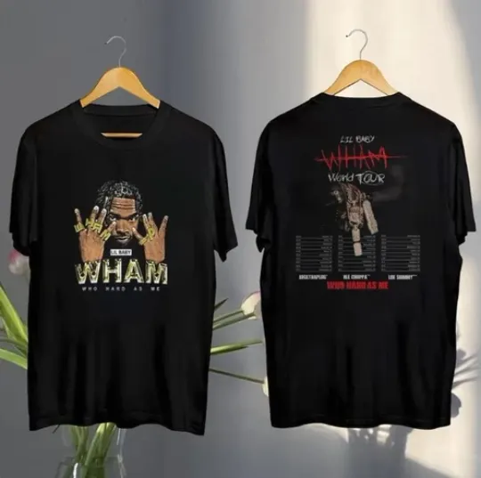 Discover Lil Baby Graphic Tee, 2025 Lil Baby Wham World Tour Shirt,