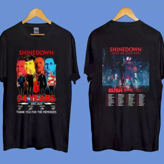 Discover Shine down Dance Kid Dance Tour 2025 25 Years Shirt