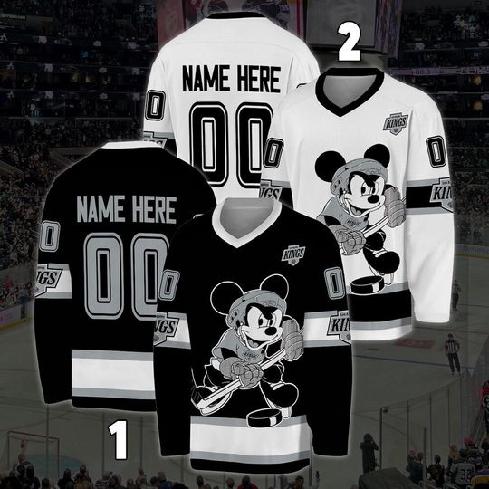 Discover Personalized Los Angeles Kings Mickeyy mouse Hockey Jersey, Disneyyy Jersey