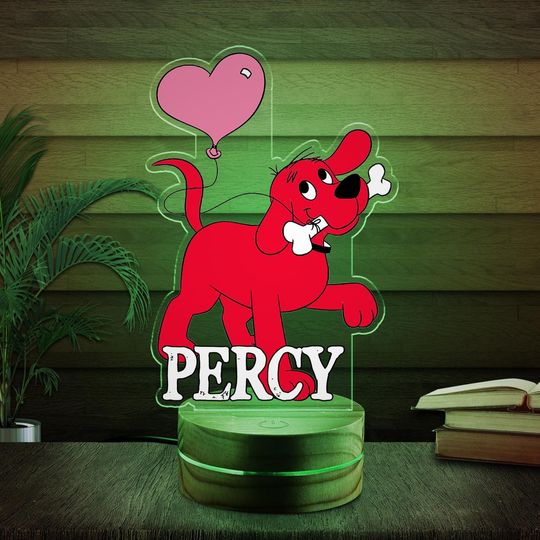 Discover Clifford The Big Red Dog Night Light, Personalized Clifford Dog Night Light