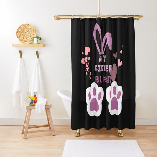 Discover MY SISTER BUNNY Shower Curtain